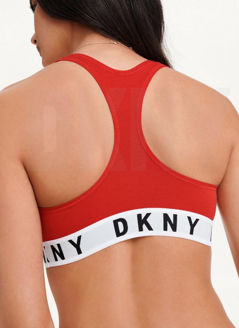 Σουτιέν DKNY Cozy Boyfriend Racerback γυναικεια κοκκινα | Greece_D0332