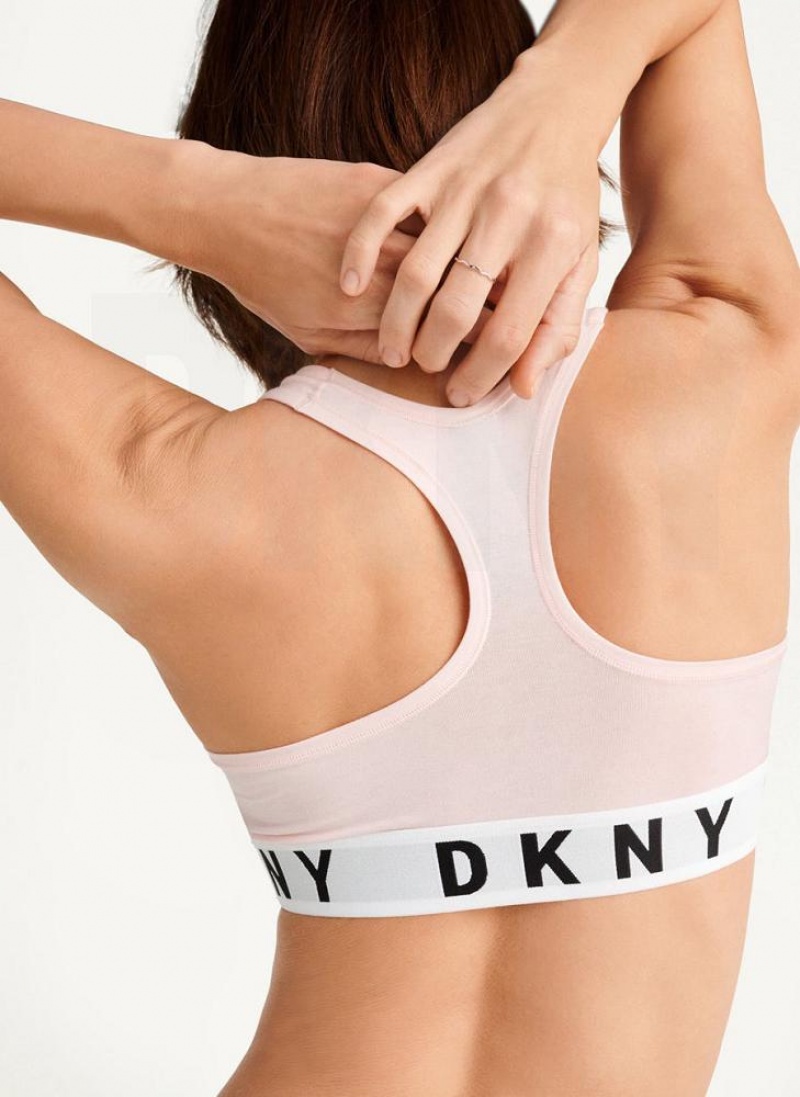 Σουτιέν DKNY Cozy Boyfriend Racerback γυναικεια κρέμα | Greece_D1103