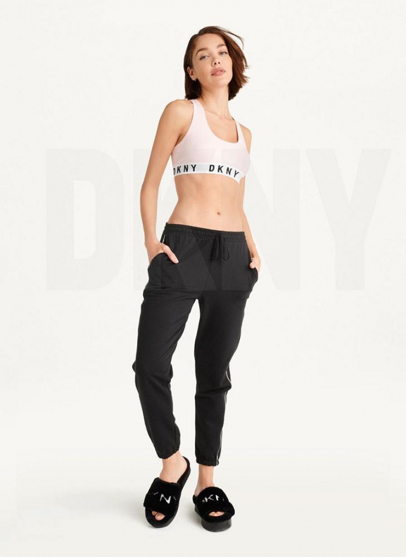 Σουτιέν DKNY Cozy Boyfriend Racerback γυναικεια κρέμα | Greece_D1103