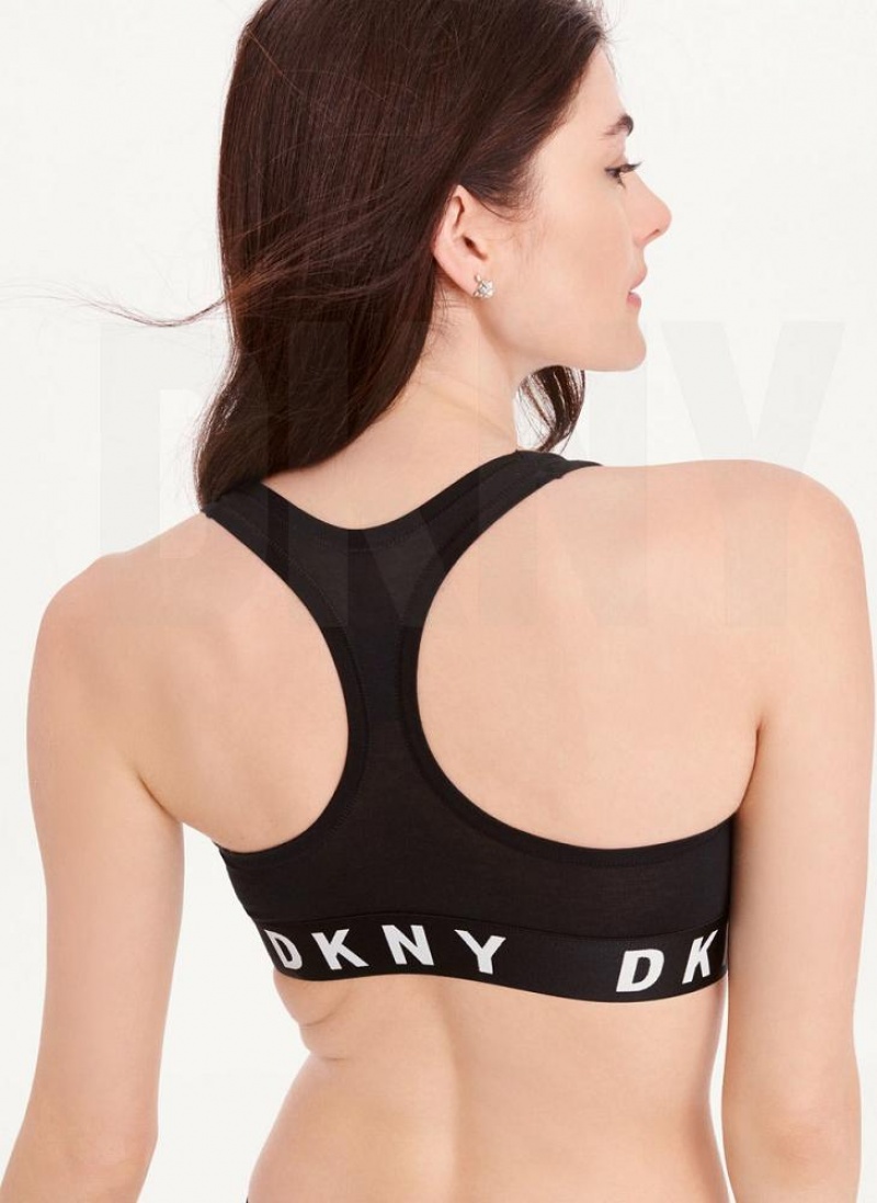 Σουτιέν DKNY Cozy Boyfriend Racerback γυναικεια μαυρα ασπρα | Greece_D0232