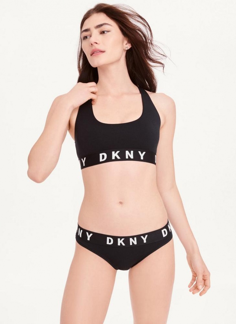 Σουτιέν DKNY Cozy Boyfriend Racerback γυναικεια μαυρα ασπρα | Greece_D0232