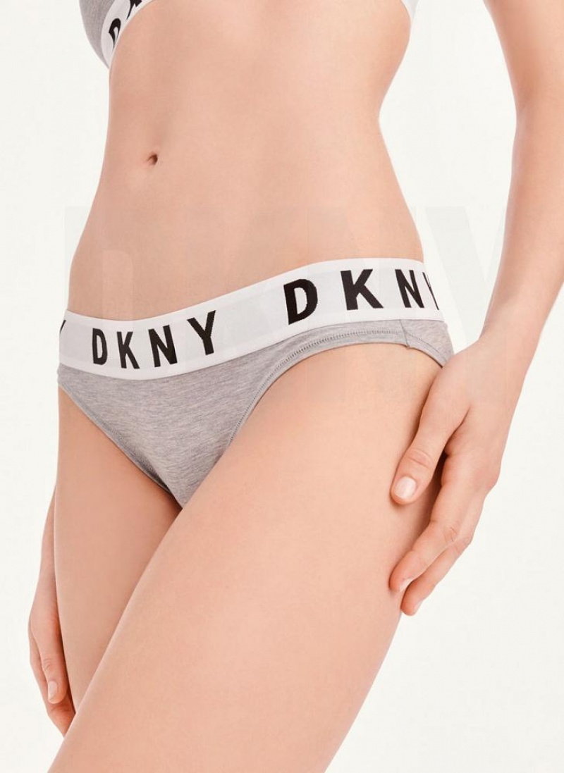 κιλότο DKNY Cozy Boyfriend Μπικίνι γυναικεια γκρι | Greece_D0432