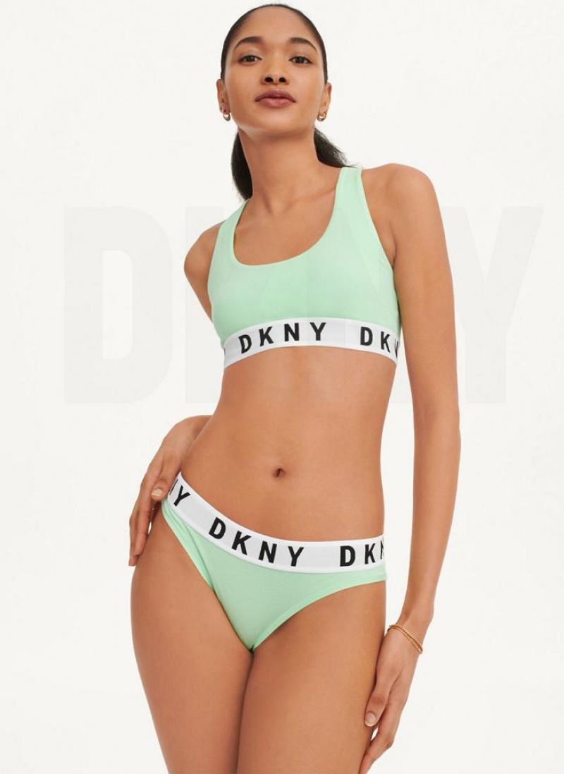 κιλότο DKNY Cozy Boyfriend Μπικίνι γυναικεια πρασινο | Greece_D1082