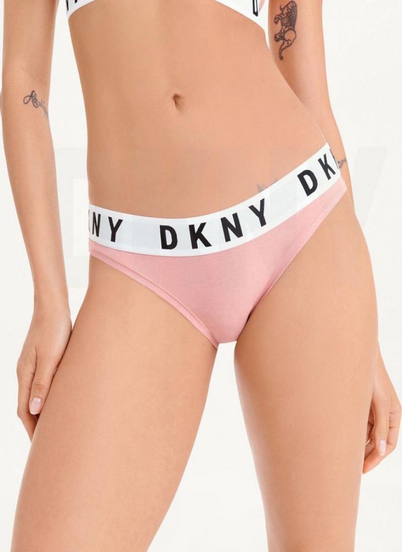 κιλότο DKNY Cozy Boyfriend Μπικίνι γυναικεια ροζ | Greece_D1426