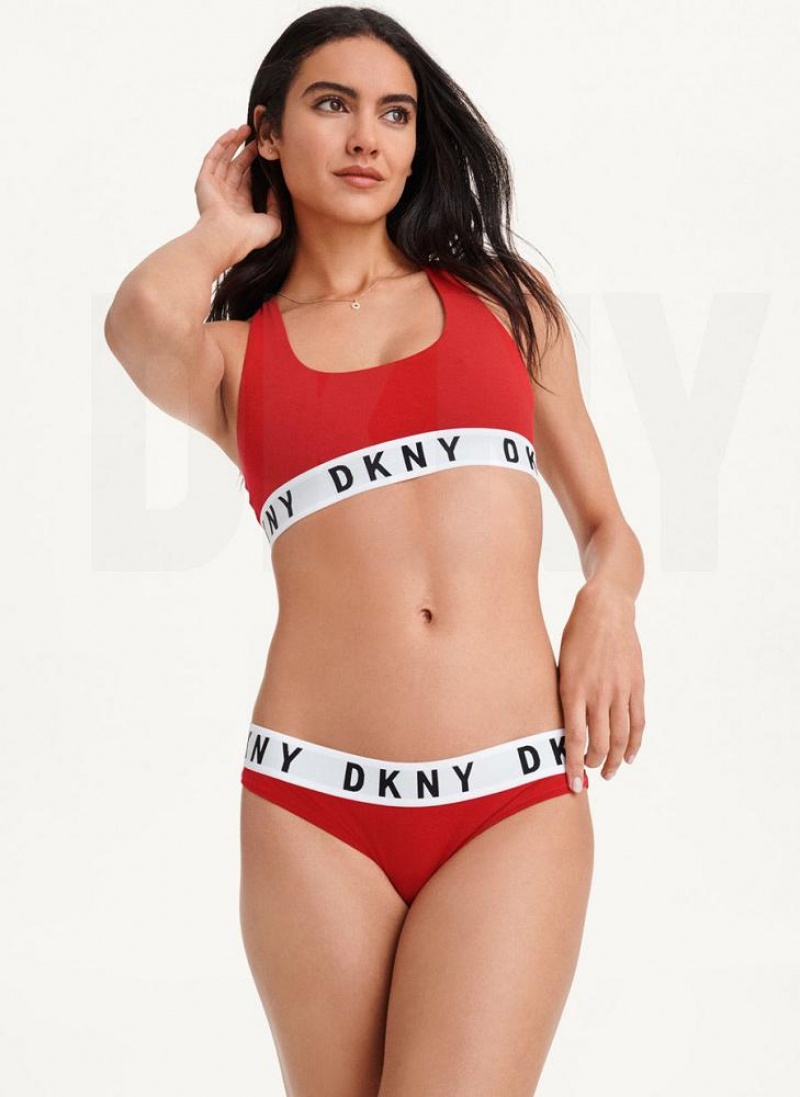 κιλότο DKNY Cozy Boyfriend Μπικίνι γυναικεια κοκκινα | Greece_D1665