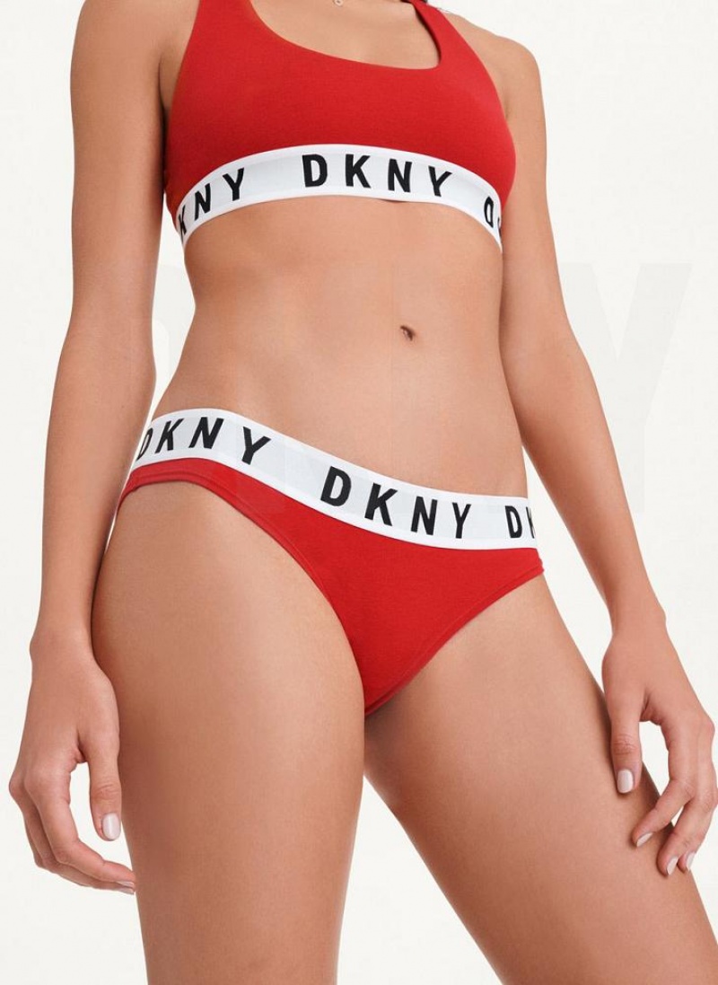 κιλότο DKNY Cozy Boyfriend Μπικίνι γυναικεια κοκκινα | Greece_D1665