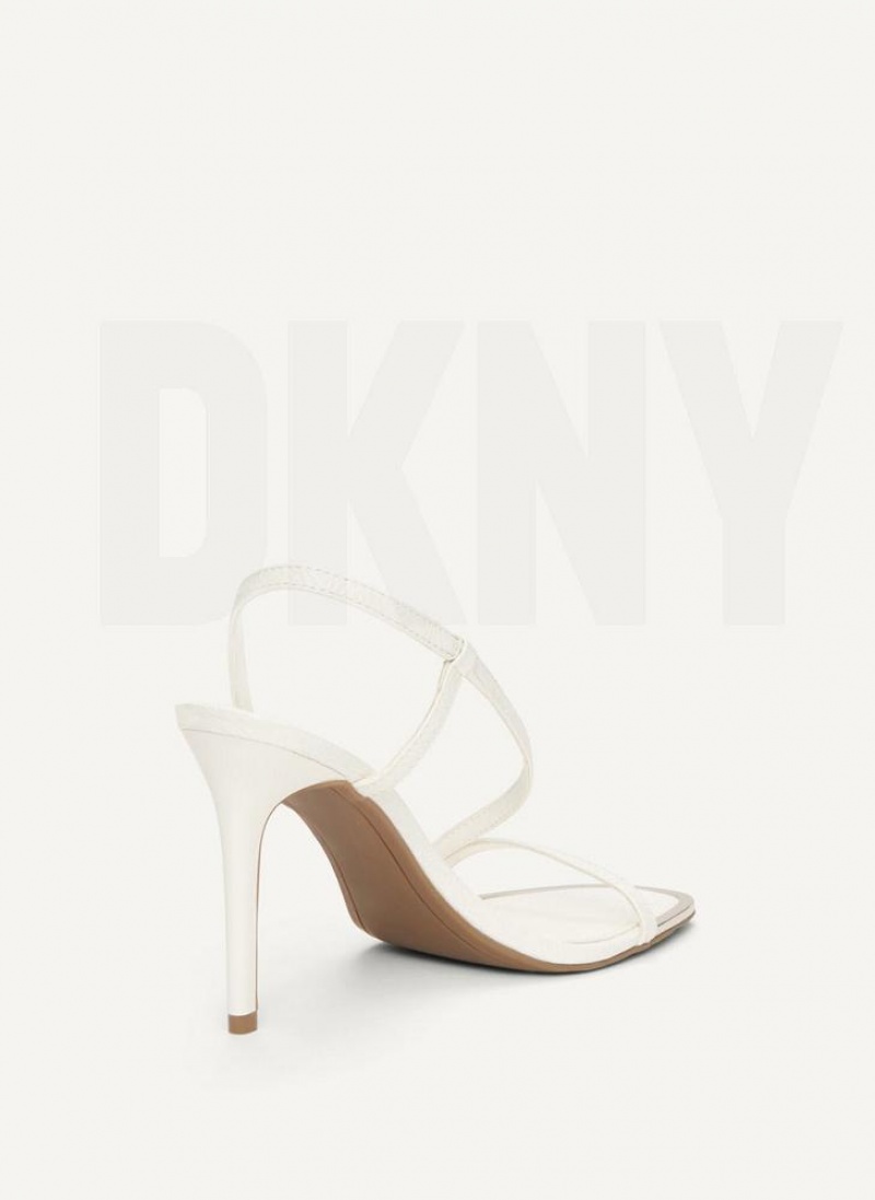 Τακούνια DKNY Danielle strappy γυναικεια ασπρα | Greece_D0388