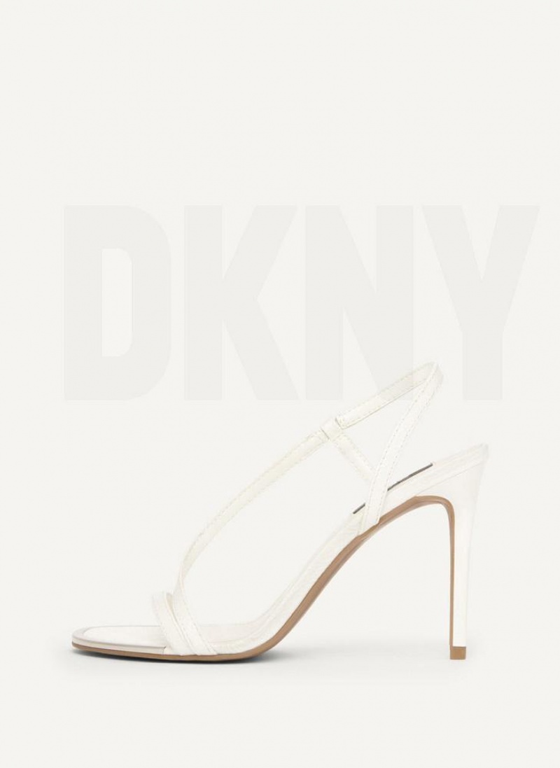 Τακούνια DKNY Danielle strappy γυναικεια ασπρα | Greece_D0388