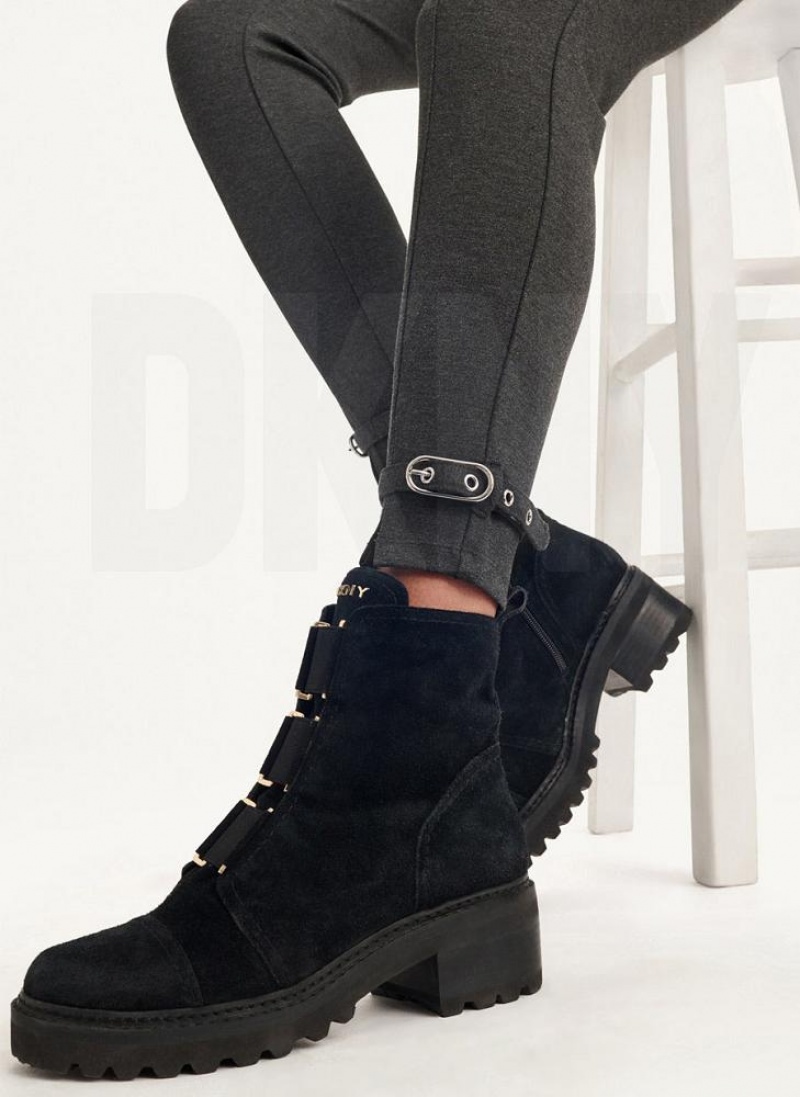 Παντελονι DKNY Front Seam With Buckled Ankle γυναικεια γκρι | Greece_D1607