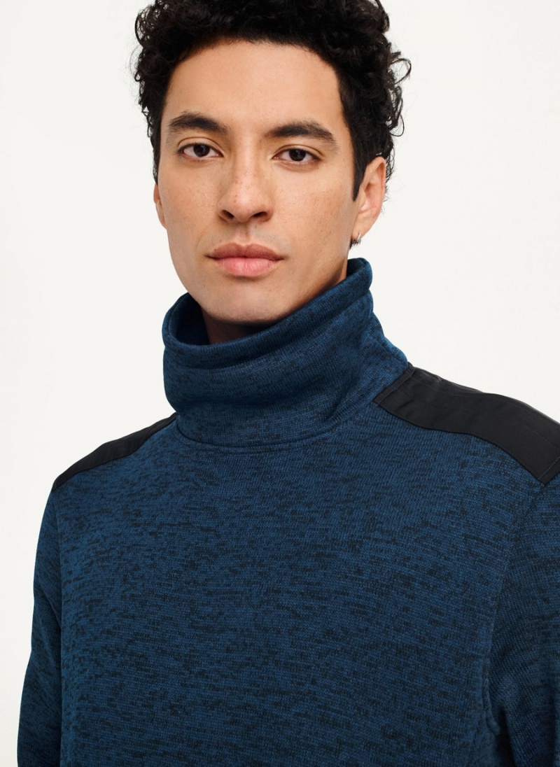 Φούτερ DKNY Funnel Neck Pullover ανδρικα σκουρο μπλε | Greece_D1508