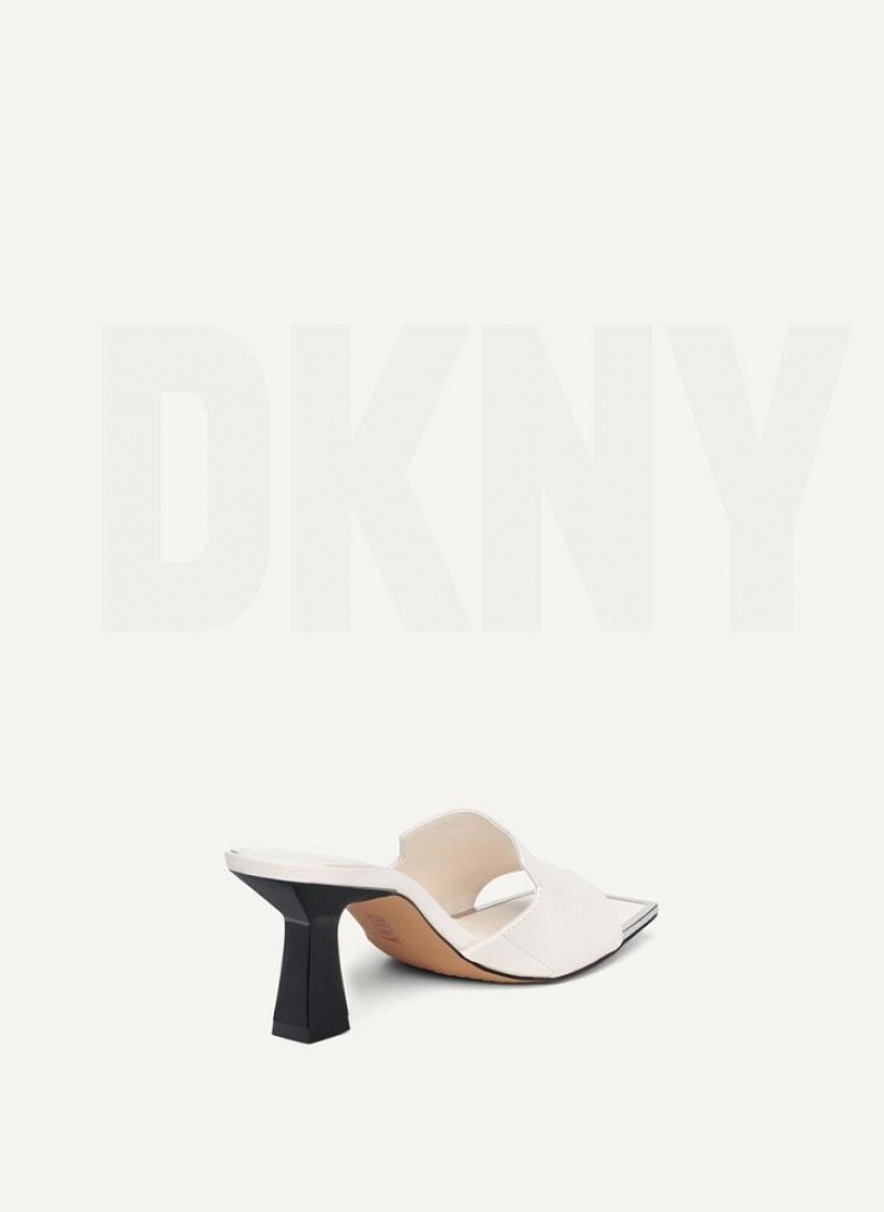 Τακούνια DKNY Kailyned Mule γυναικεια ασπρα | Greece_D1570