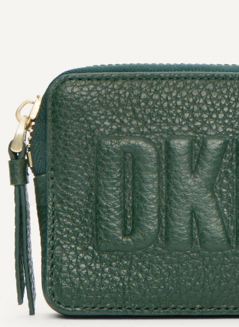 πορτοφολια DKNY Keyfob Cardcase Raised Logo γυναικεια πρασινο | Greece_D0138