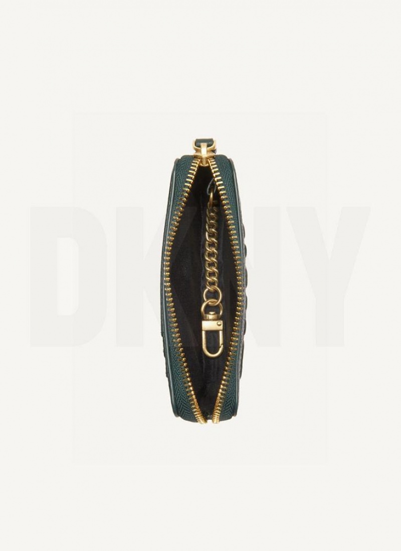 πορτοφολια DKNY Keyfob Cardcase Raised Logo γυναικεια πρασινο | Greece_D0138