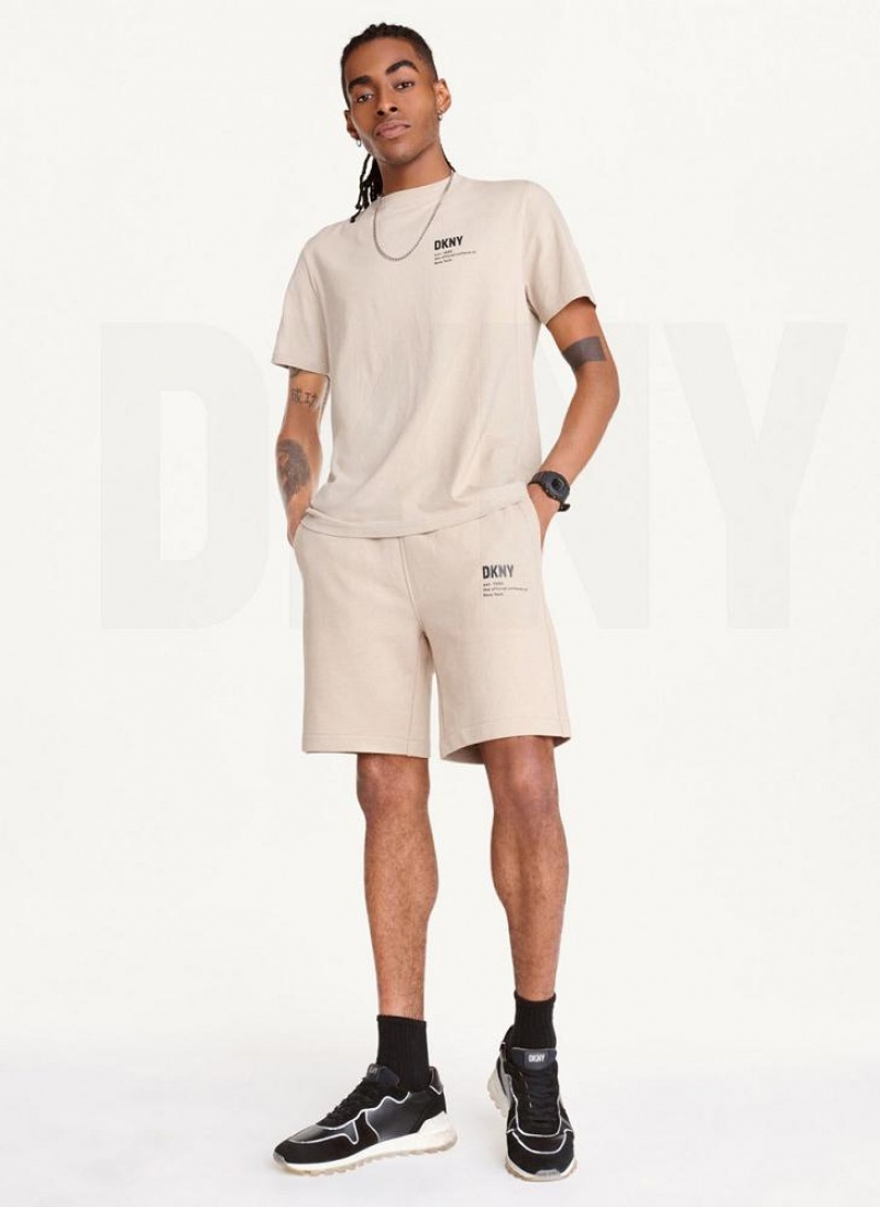 μπλουζακια DKNY Left Chest Logo ανδρικα Χακί | Greece_D0859