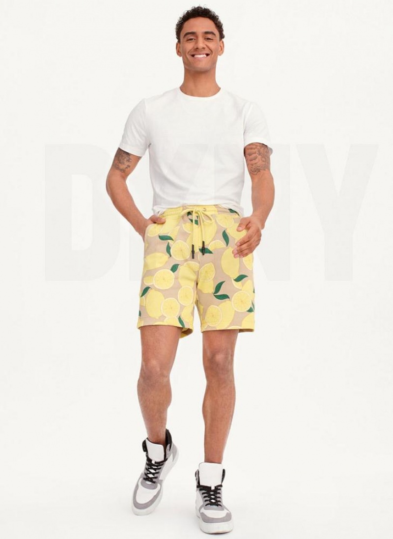 Σορτσ DKNY Lemon Print Pull On ανδρικα λεμόνι | Greece_D0343