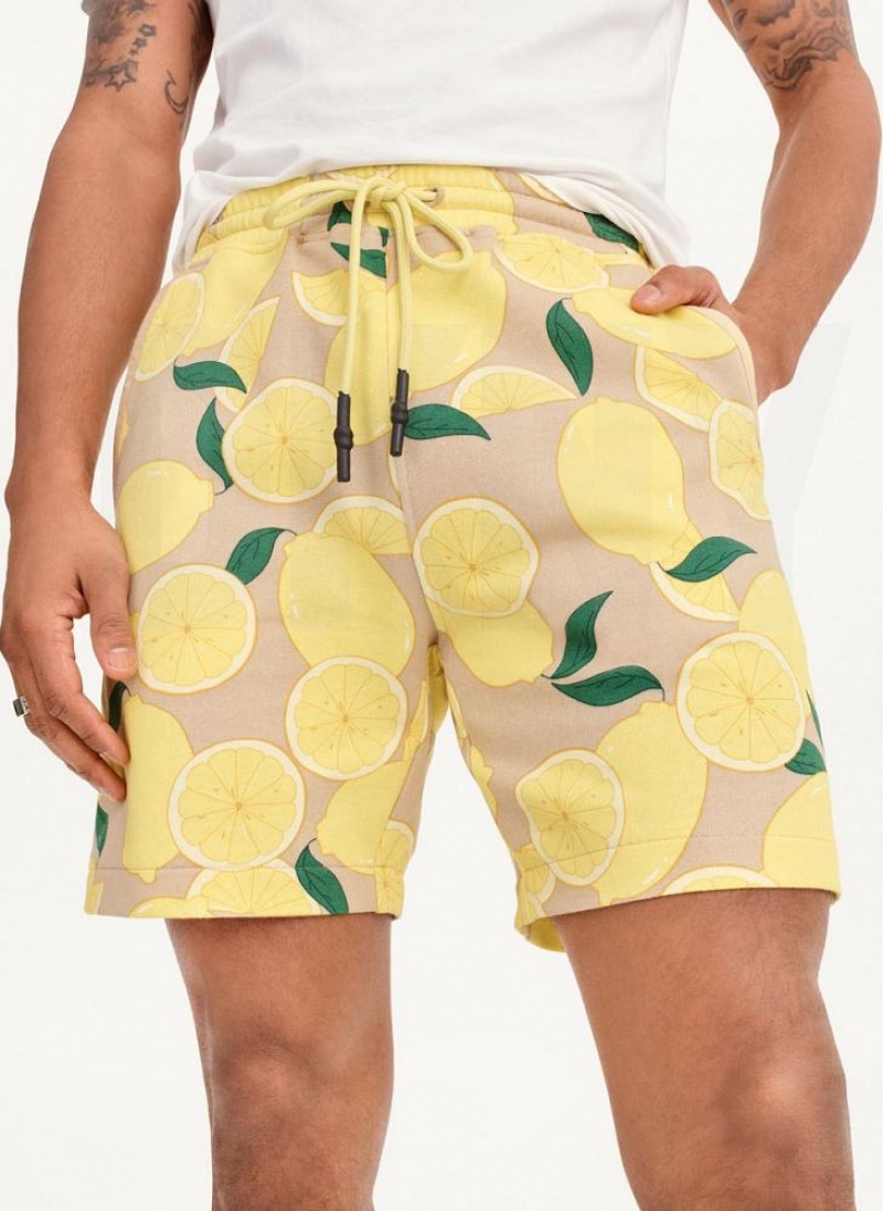 Σορτσ DKNY Lemon Print Pull On ανδρικα λεμόνι | Greece_D0343