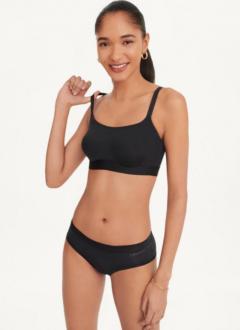 Σουτιέν DKNY Litewear Active Ανεση γυναικεια μαυρα | Greece_D0922