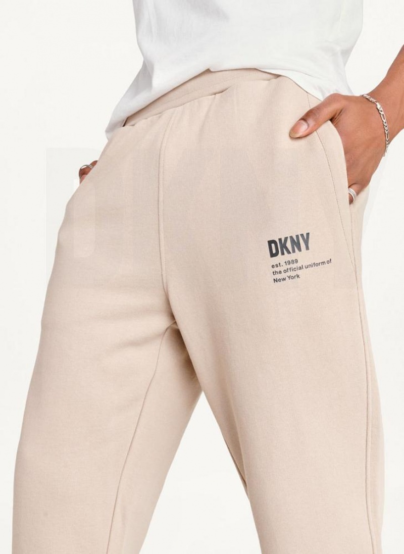 Παντελονι DKNY Logo ανδρικα Χακί | Greece_D0265