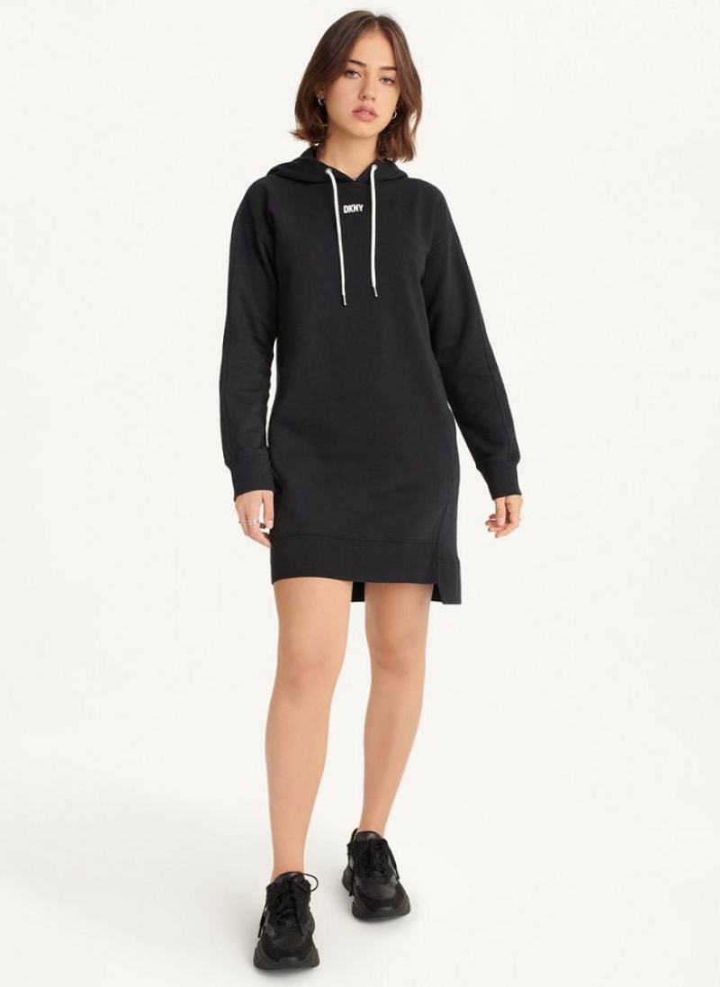 Φορεμα DKNY Long Sleeve Sneaker γυναικεια μαυρα | Greece_D0979