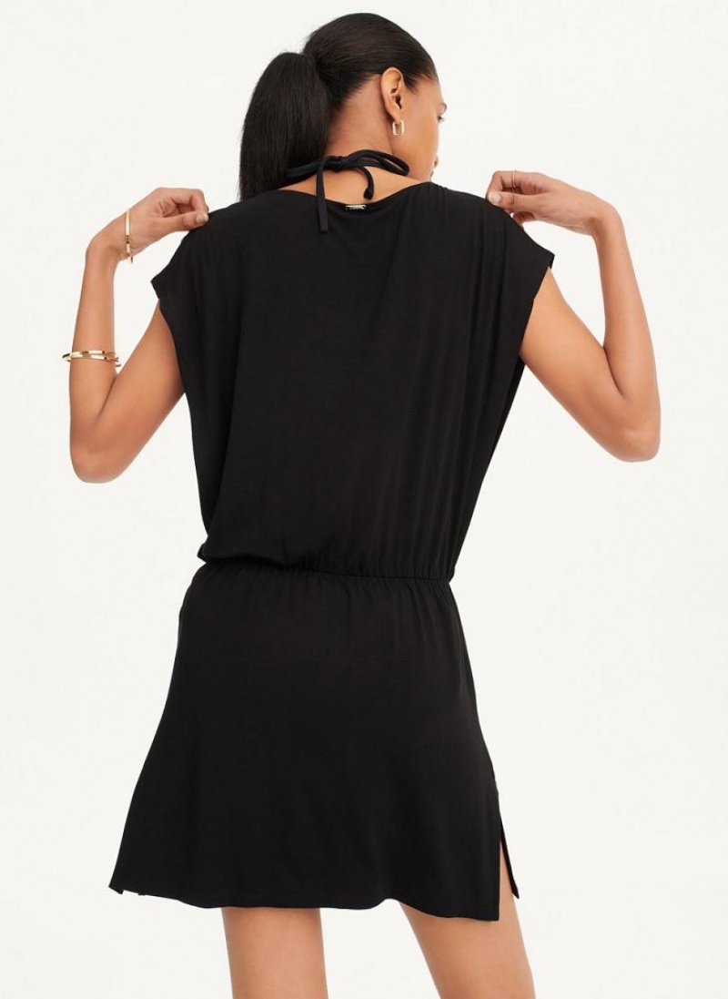 Μαγιό DKNY Open Side Tunic γυναικεια μαυρα | Greece_D0477