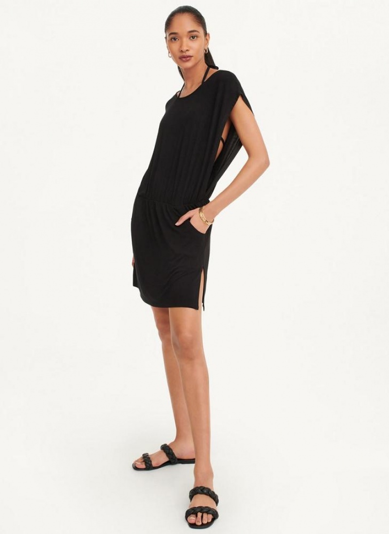 Μαγιό DKNY Open Side Tunic γυναικεια μαυρα | Greece_D0477