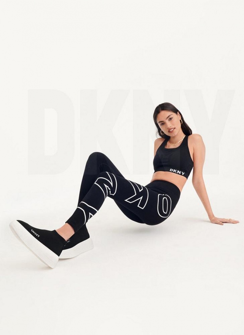 Κολαν DKNY Outline Logo γυναικεια ασπρα | Greece_D1219