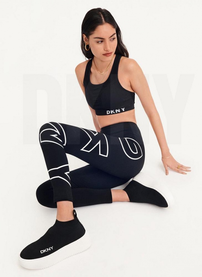 Κολαν DKNY Outline Logo γυναικεια ασπρα | Greece_D1219