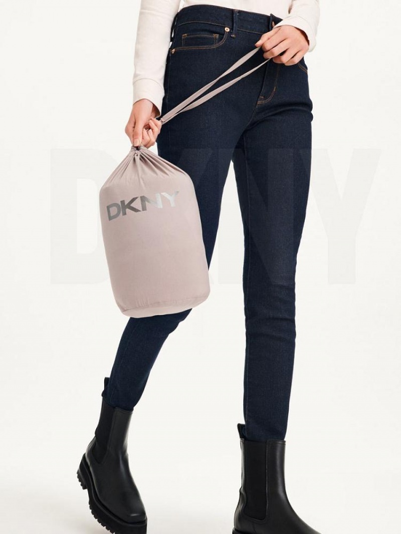 παλτό DKNY Packable γυναικεια Μπεζ | Greece_D1436