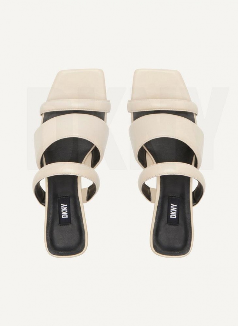 Τακούνια DKNY Puffy Multi λουρακια Mule γυναικεια γκρι | Greece_D1527