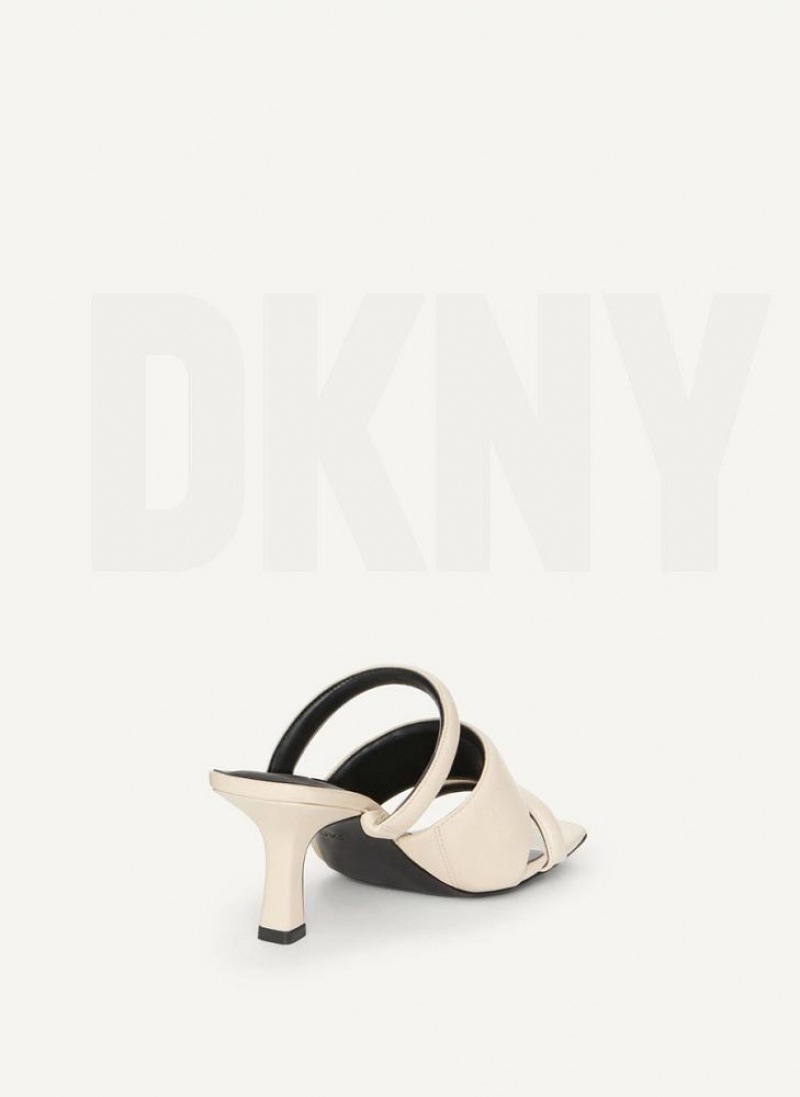 Τακούνια DKNY Puffy Multi λουρακια Mule γυναικεια γκρι | Greece_D1527