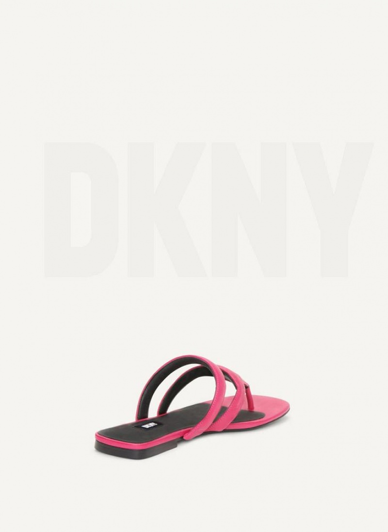 Σαγιοναρεσ DKNY Puffy λουρακια Στρινγκ γυναικεια ροζ | Greece_D0158