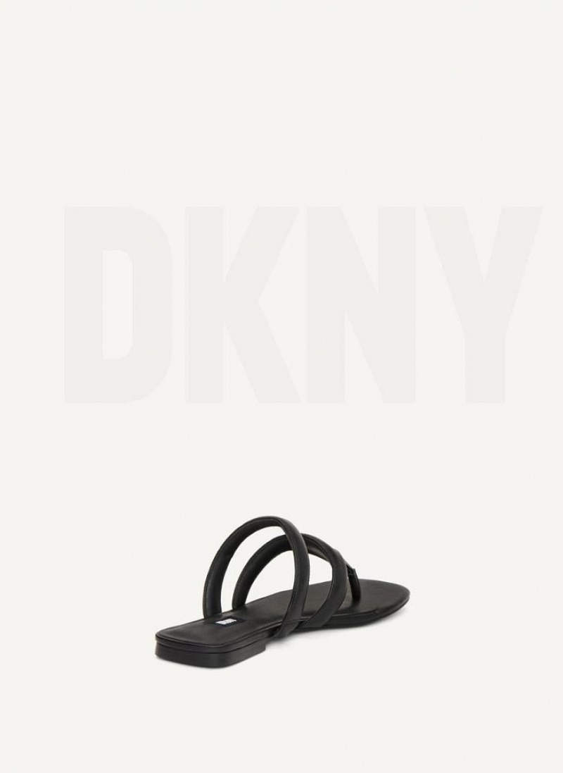 Σαγιοναρεσ DKNY Puffy λουρακια Στρινγκ γυναικεια μαυρα | Greece_D0751