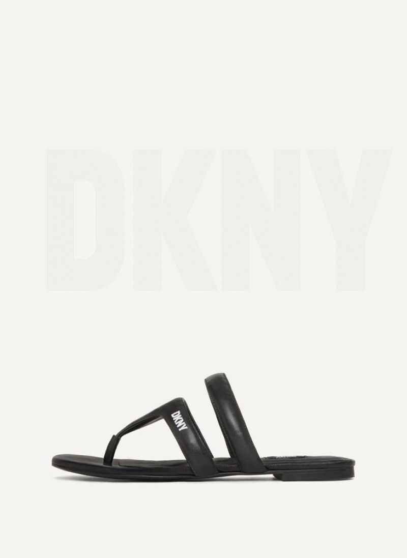 Σαγιοναρεσ DKNY Puffy λουρακια Στρινγκ γυναικεια μαυρα | Greece_D0751