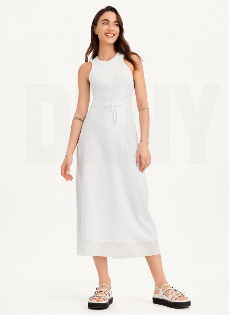 φουστεσ DKNY Pull On Maxi γυναικεια ασπρα | Greece_D0509