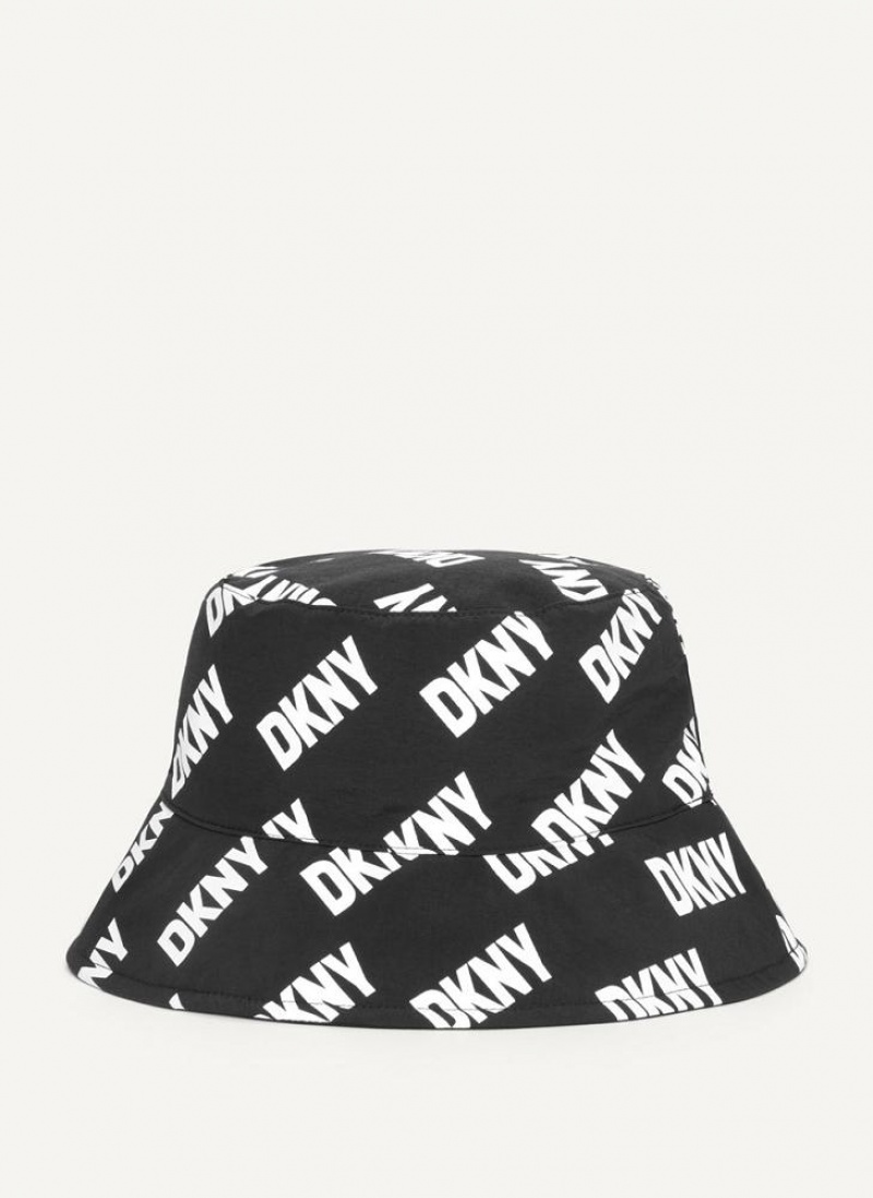 καπελα DKNY Reversible Logo To Solid ανδρικα μαυρα ασπρα | Greece_D1060