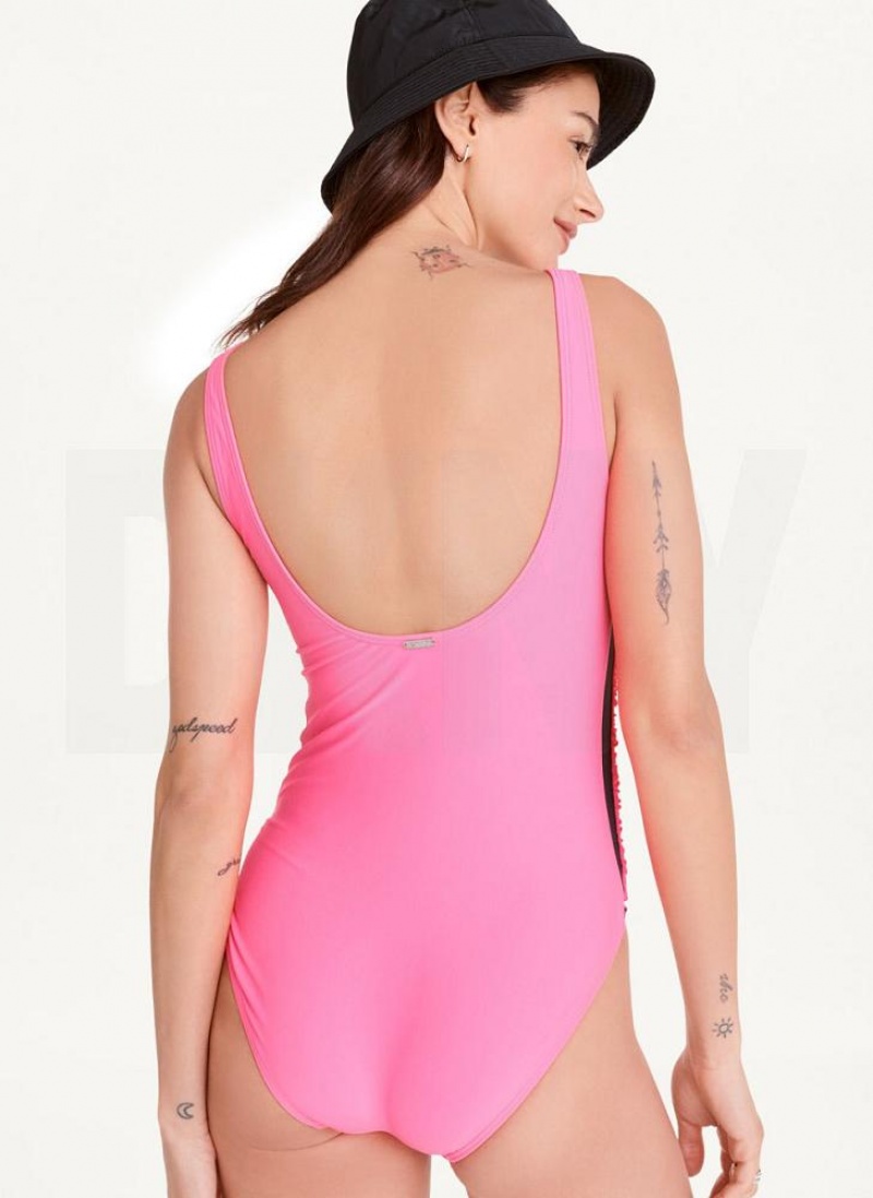 Μαγιό DKNY Scoop Neck One-Piece γυναικεια ροζ | Greece_D1513