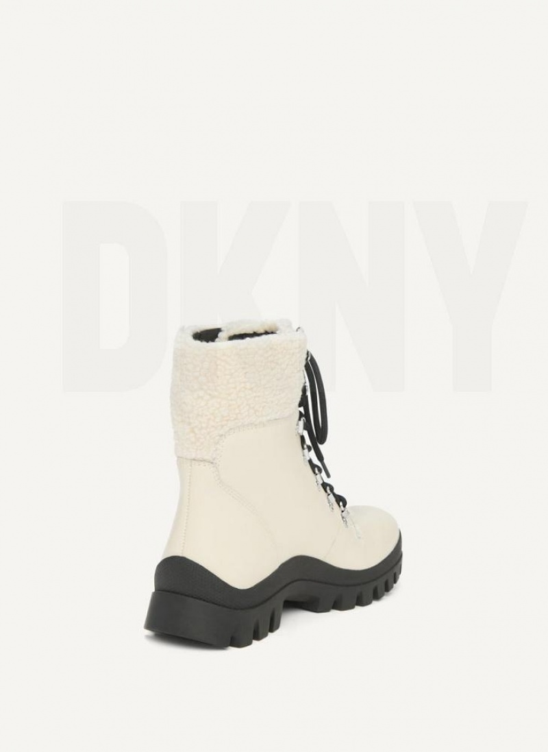 Μποτεσ DKNY Shearling Ski γυναικεια Μπεζ | Greece_D0226