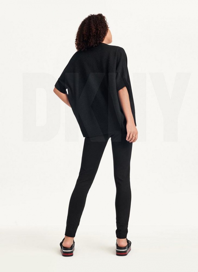 Πουλόβερ DKNY Shrug κοντο Sleeve Cardigan γυναικεια μαυρα | Greece_D1944