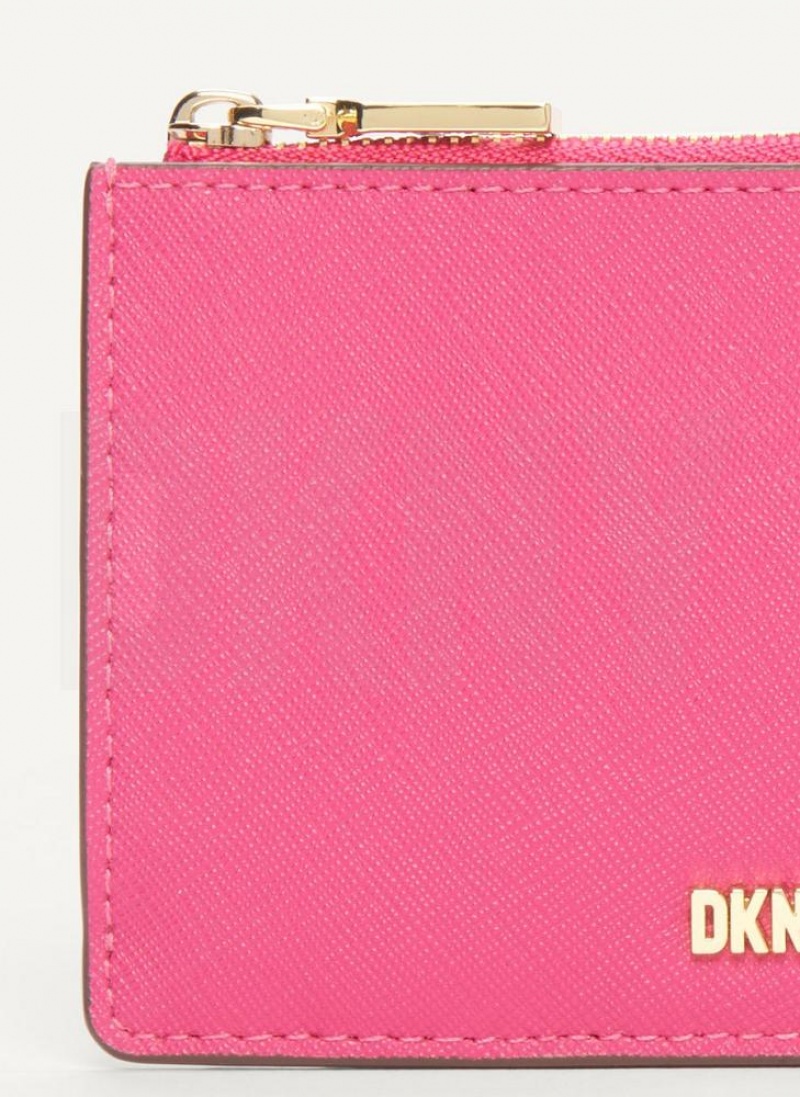 πορτοφολια DKNY Sidney Key Card Case γυναικεια ροζ | Greece_D1237