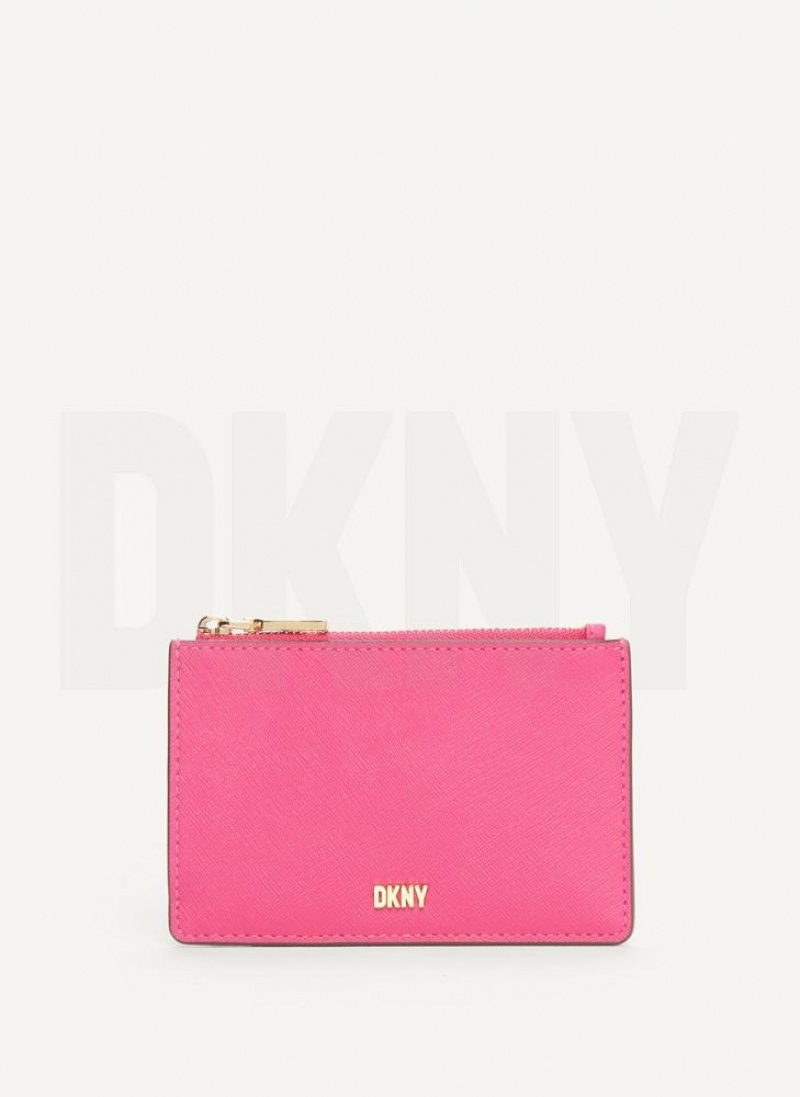 πορτοφολια DKNY Sidney Key Card Case γυναικεια ροζ | Greece_D1237