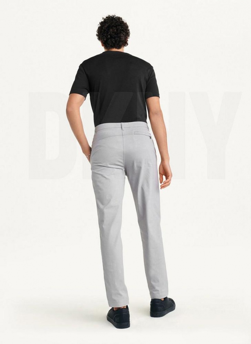 Παντελονι DKNY Slim Chino ανδρικα γκρι | Greece_D0877