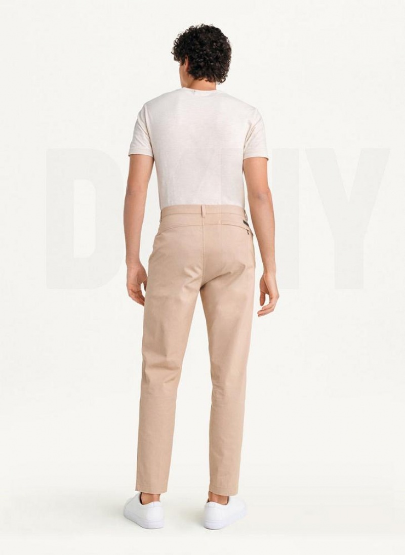 Παντελονι DKNY Slim Chino ανδρικα Χακί | Greece_D1614