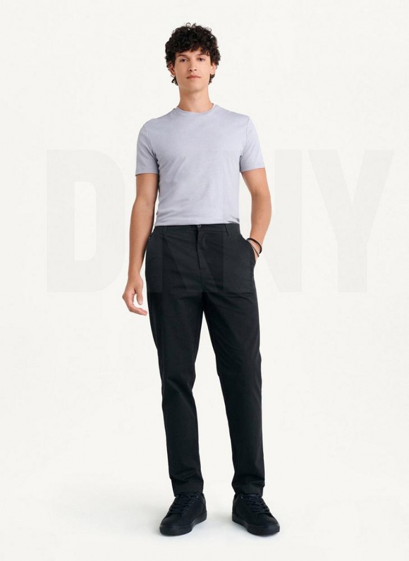 Παντελονι DKNY Slim Chino ανδρικα μαυρα | Greece_D1830