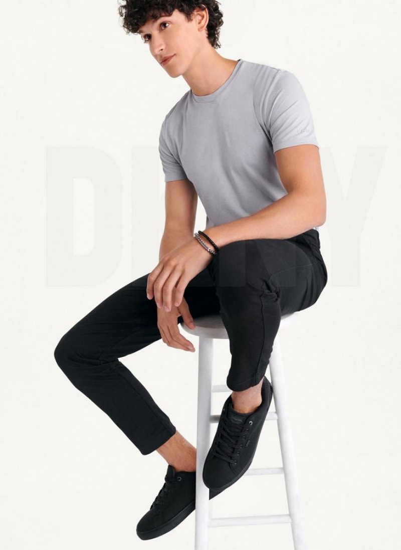 Παντελονι DKNY Slim Chino ανδρικα μαυρα | Greece_D1830