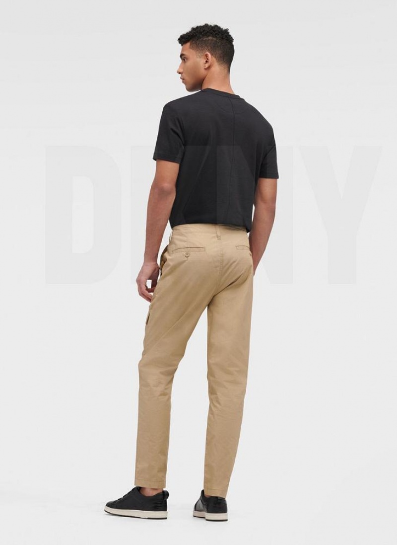 Παντελονι DKNY Slim Fit Cargo ανδρικα Χακί | Greece_D0213