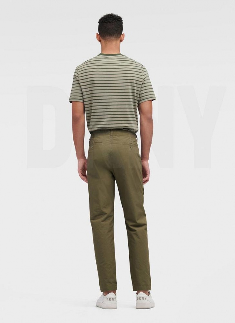 Παντελονι DKNY Slim Fit Cargo ανδρικα Ελιά | Greece_D0660