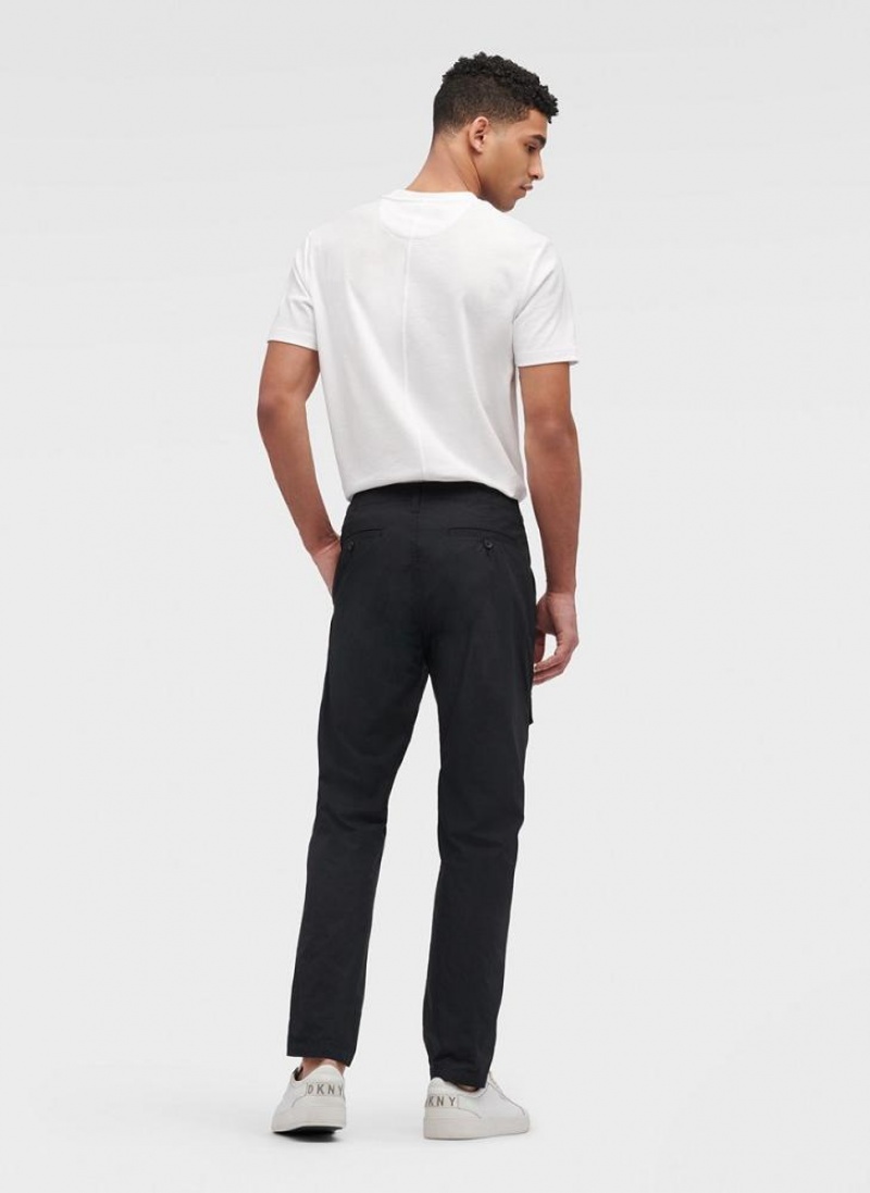 Παντελονι DKNY Slim Fit Cargo ανδρικα μαυρα | Greece_D1886