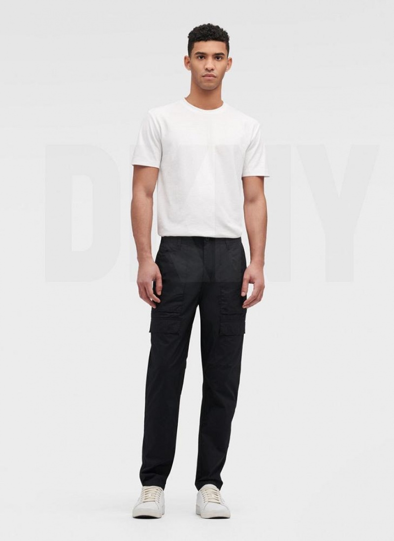 Παντελονι DKNY Slim Fit Cargo ανδρικα μαυρα | Greece_D1886