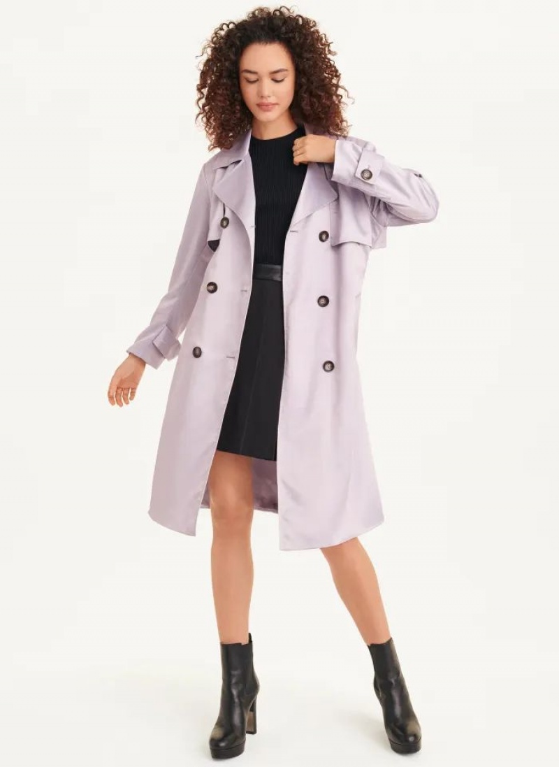 παλτό DKNY Trench γυναικεια μωβ | Greece_D0971