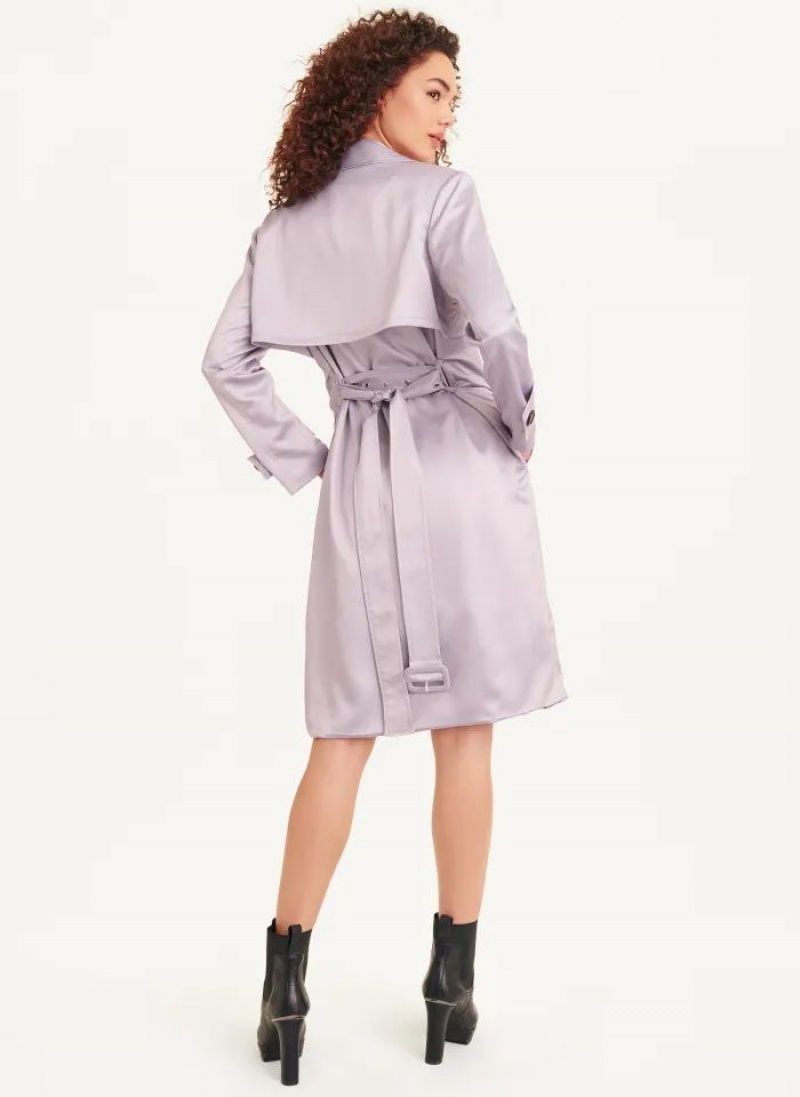 παλτό DKNY Trench γυναικεια μωβ | Greece_D0971